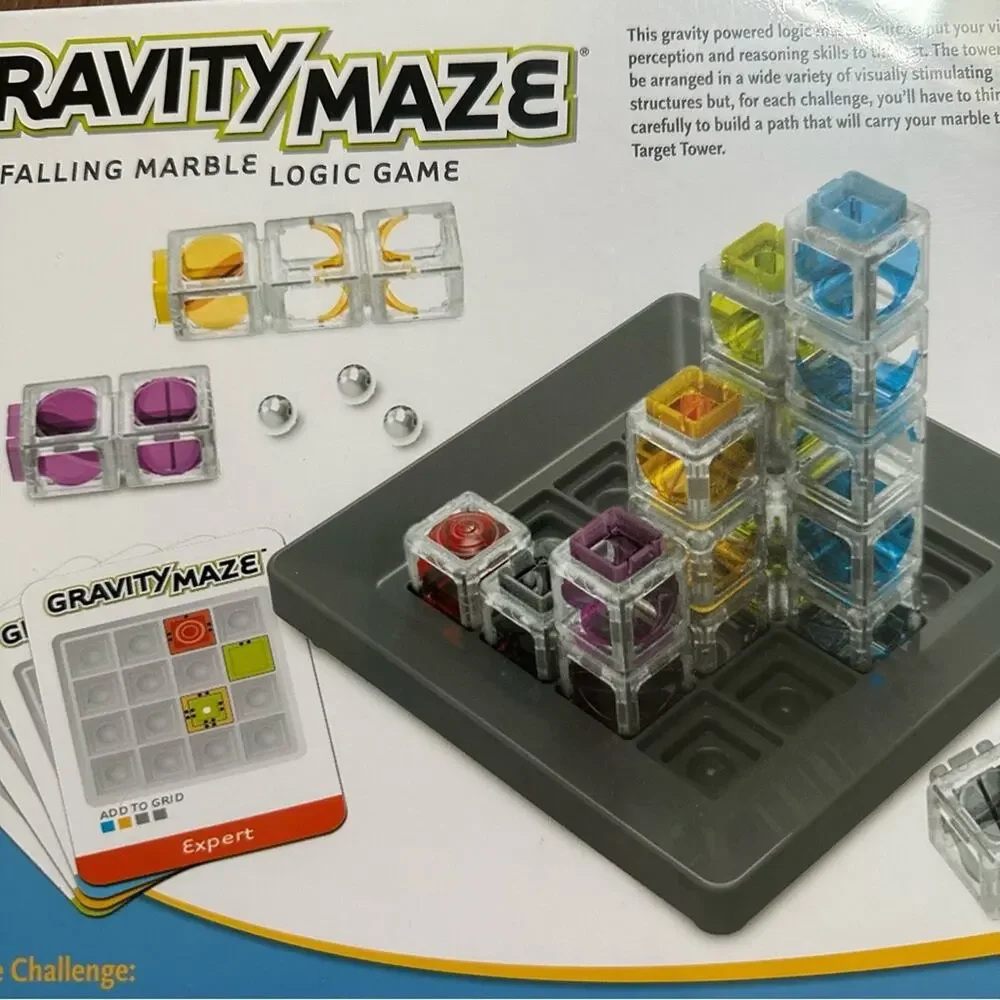 NEW!! Gravity Maze Logic Game, ThinkFun, Falling Marble, Multi-Player,‎ 8+